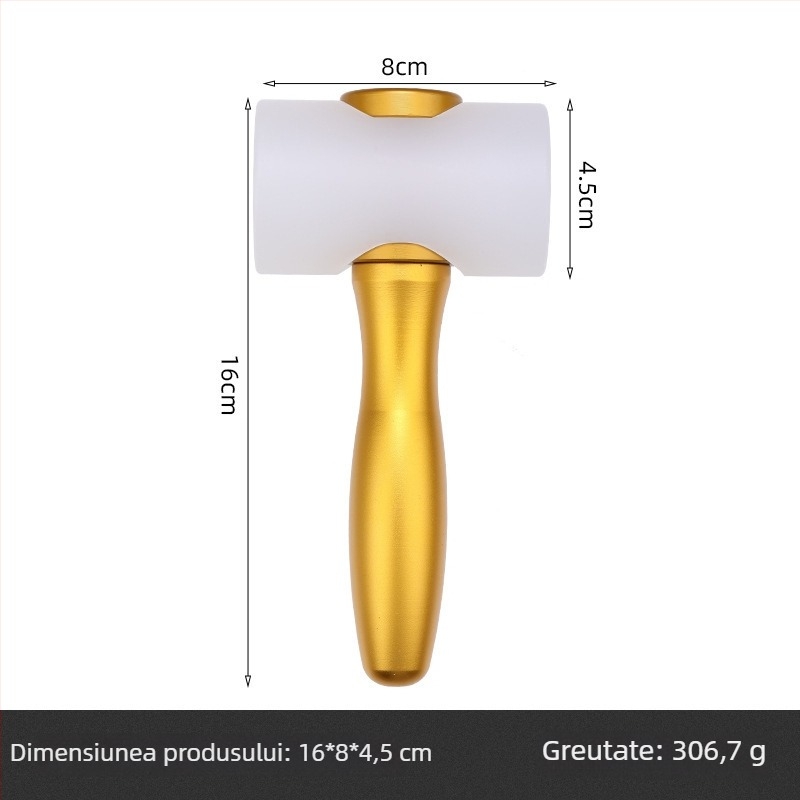 Cioc în formă de T pentru gravură pe piele cu mâner din lemn colorat; cioc din nailon pentru imprimarea modelelor; instrument de artă din piele lucrat manual