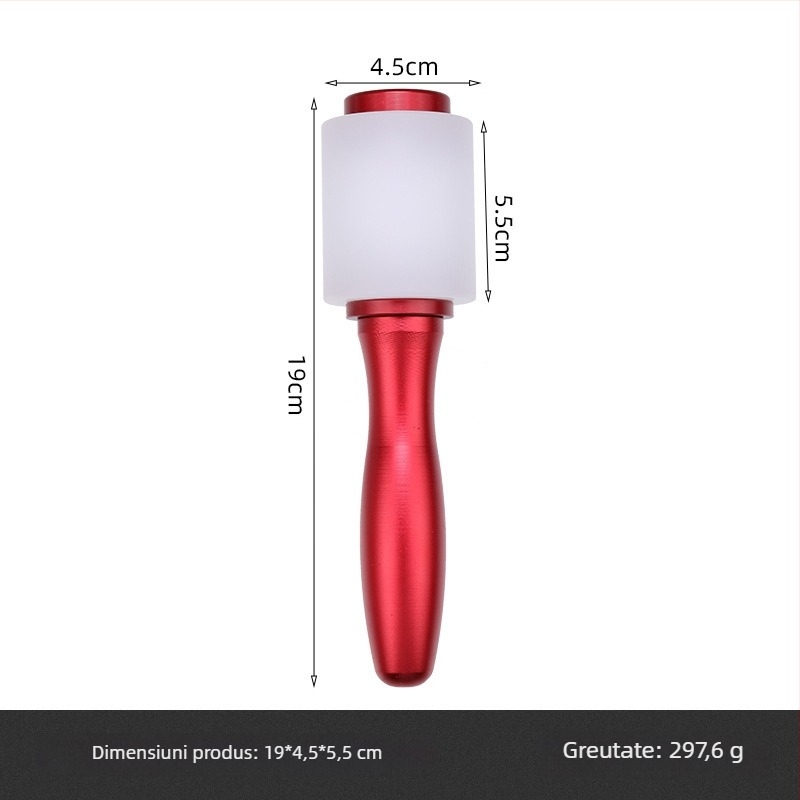 Cioc în formă de T pentru gravură pe piele cu mâner din lemn colorat; cioc din nailon pentru imprimarea modelelor; instrument de artă din piele lucrat manual