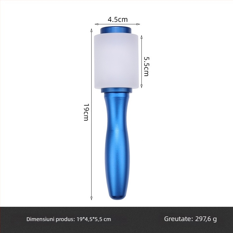 Cioc în formă de T pentru gravură pe piele cu mâner din lemn colorat; cioc din nailon pentru imprimarea modelelor; instrument de artă din piele lucrat manual