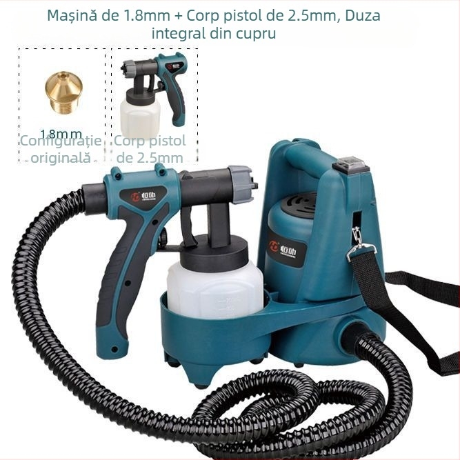 Pistol electric de pulverizare pentru vopsea pe bază de latex