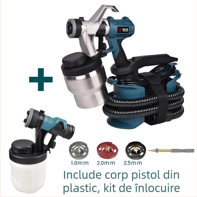 Pistol electric de pulverizare pentru vopsea pe bază de latex