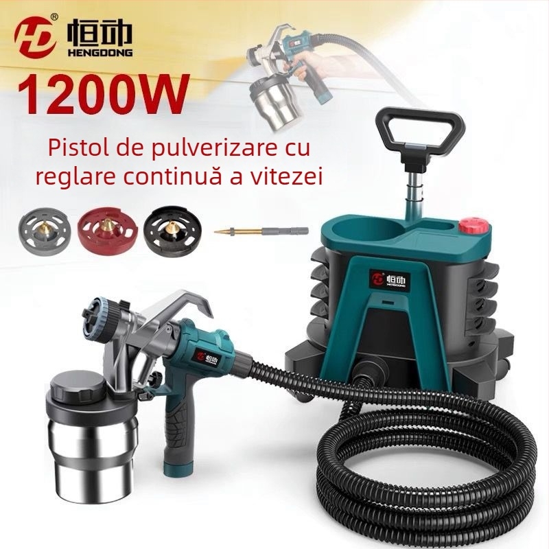 Pistol electric de pulverizare pentru vopsea pe bază de latex