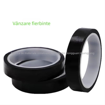 Bandă neagră anti-static, cu finisaj mat, rezistentă la temperaturi înalte, ignifugă și izolație termică pentru sigilarea vidului în mașinile de ambalare