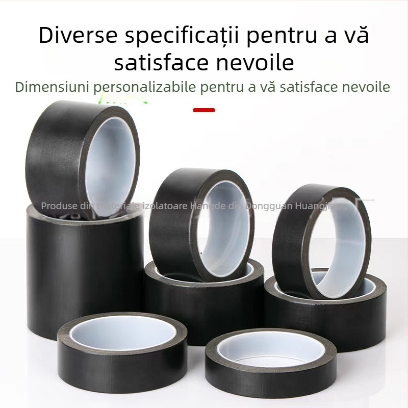 Bandă neagră anti-static, cu finisaj mat, rezistentă la temperaturi înalte, ignifugă și izolație termică pentru sigilarea vidului în mașinile de ambalare