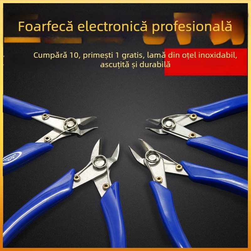 Clește din oțel inoxidabil industrial, 5 inch, tăiere diagonală și laterală