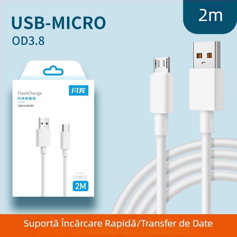 Cablu Type-C anti-bend pentru încărcare rapidă, 100W, cu cupru pur, senzație TPE de silicon, transfer de date