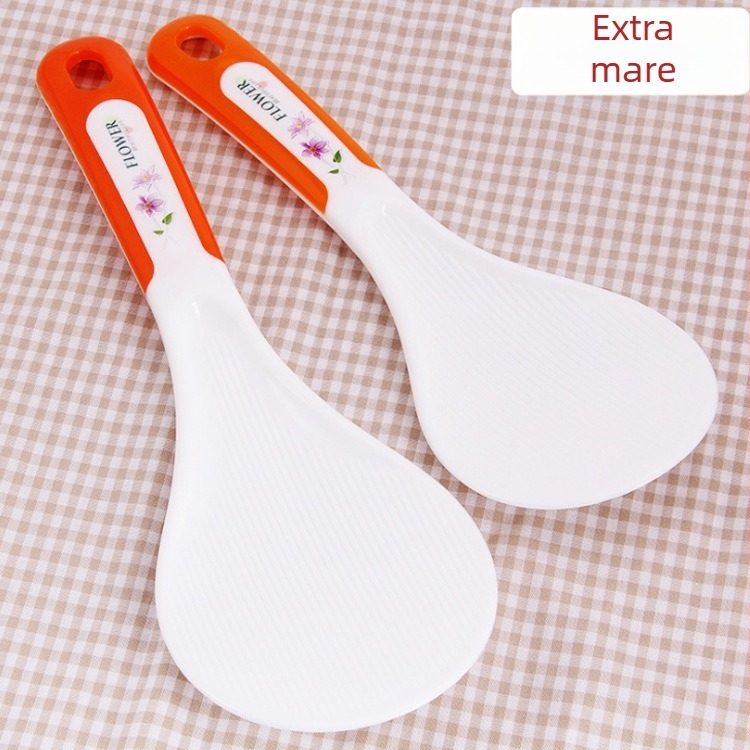 Lingură de servire pentru orez, antiaderentă, cu mâner lung, din plastic, de mari dimensiuni, pentru uz casnic