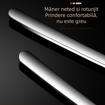 Lingură din oțel inoxidabil 304 cu mâner lung pentru cafea și ceai cu lapte, mâner extins, stil coreean, lingură mică elegantă
