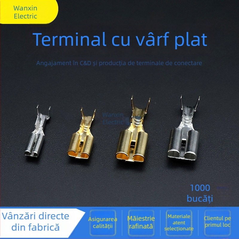 Placă cu țepi 2.8/4.8/6.3, izolație groasă, terminal cu arc