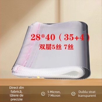 Pungi OPP autoadezive transparente pentru haine, ambalaje din plastic sigilabile, 28×40 cm