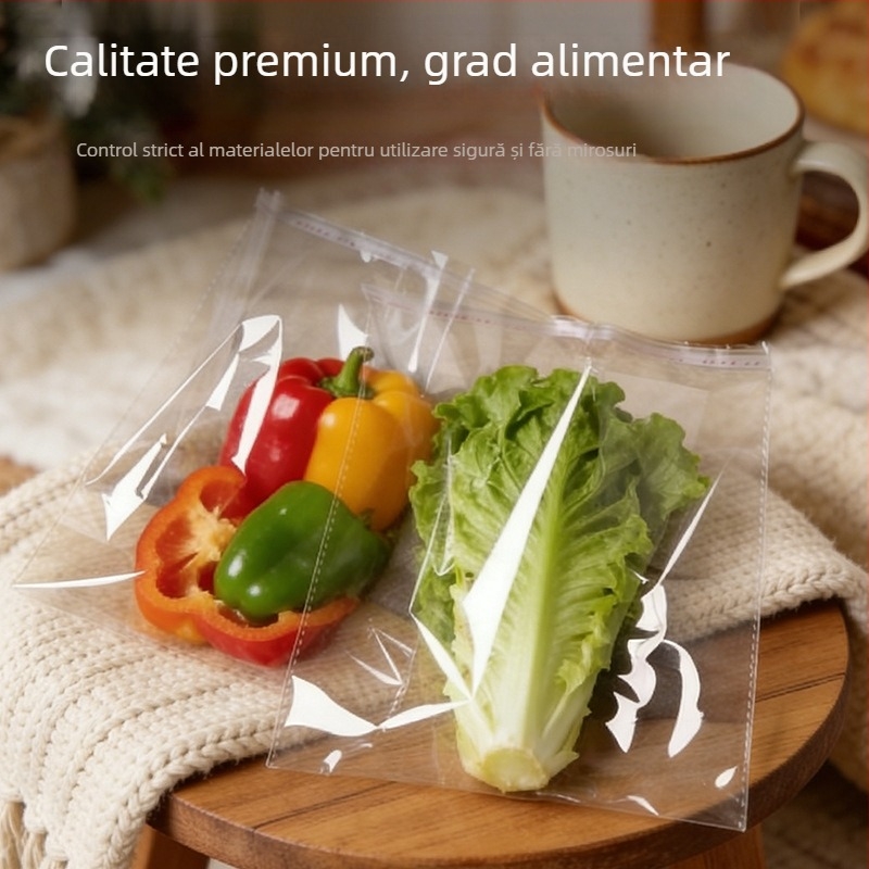 Pungi OPP autoadezive transparente pentru haine, ambalaje din plastic sigilabile, 28×40 cm