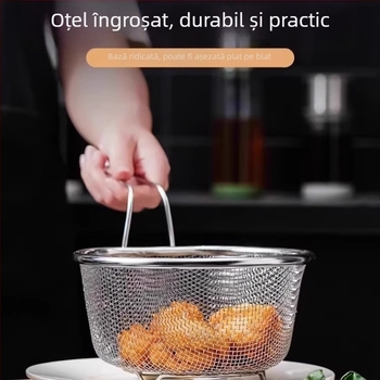 Strecurător din oțel inoxidabil pentru uz casnic, mare, pentru tăiței și găluște