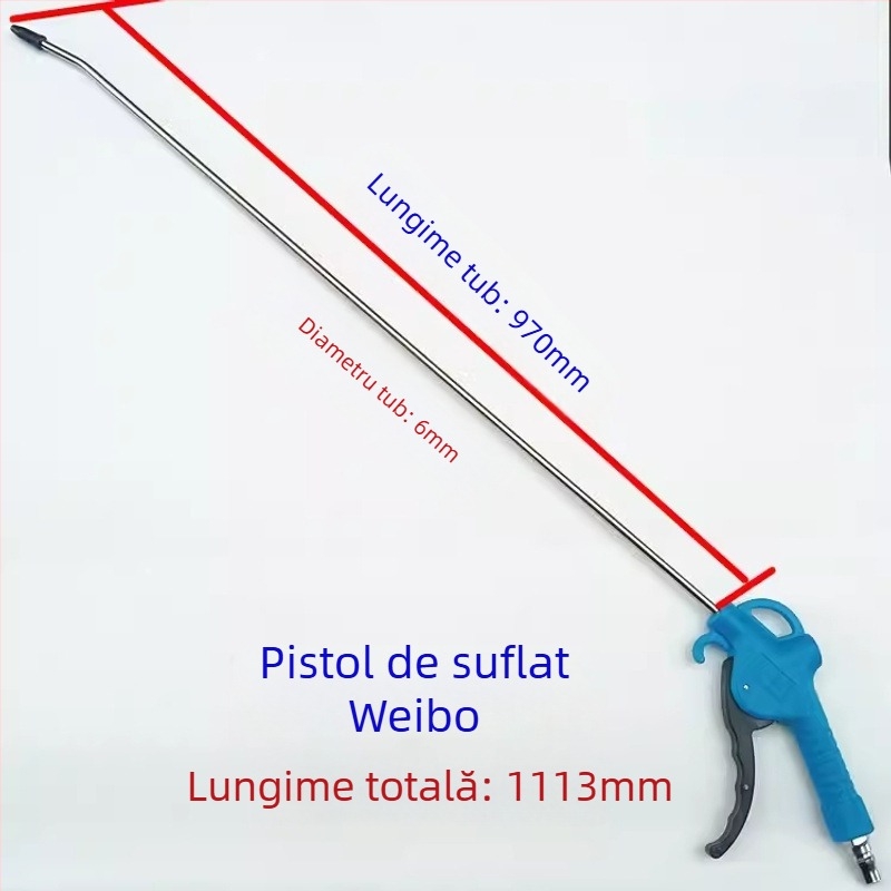 Weibo Pistol de suflare a prafului, cu aer comprimat, presiune înaltă, tijă extensibilă