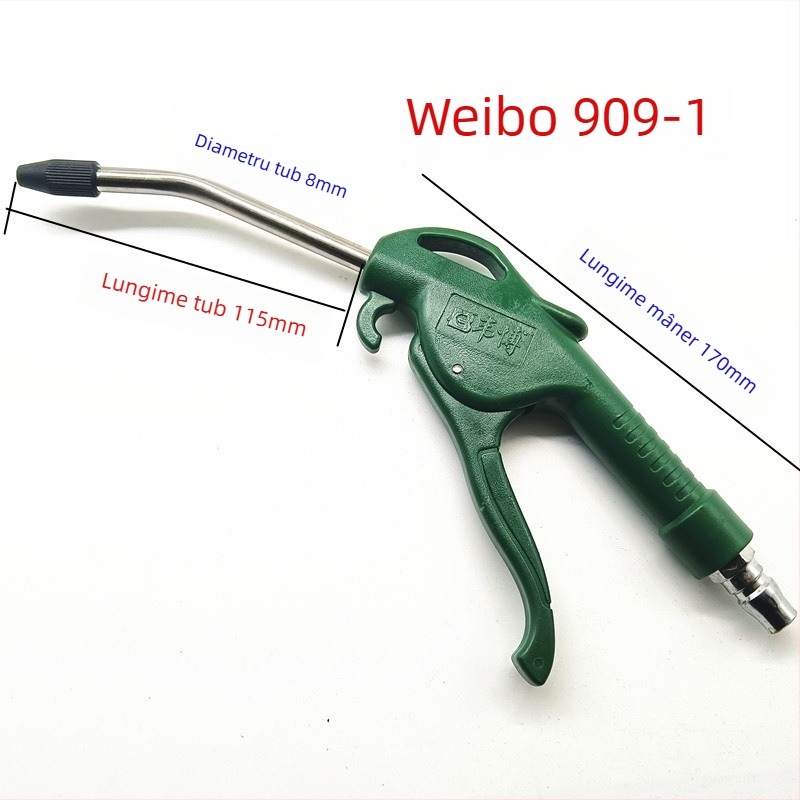 Weibo Pistol de suflare a prafului, cu aer comprimat, presiune înaltă, tijă extensibilă
