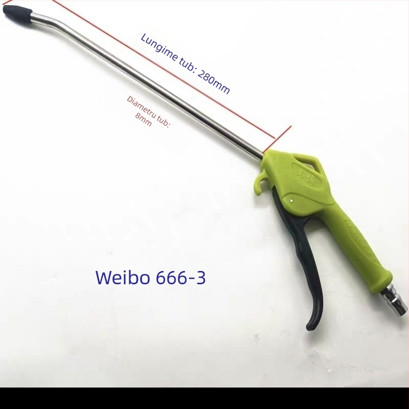Weibo Pistol de suflare a prafului, cu aer comprimat, presiune înaltă, tijă extensibilă