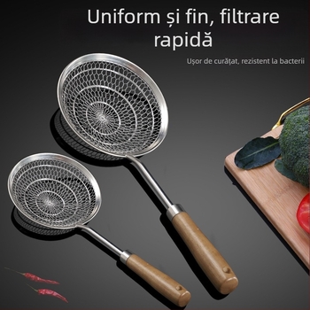 304 oțel inoxidabil, strecurător de bucătărie împletit manual, sită fină pentru dumplings