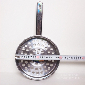 Strecurător din oțel inoxidabil cu fund plat, diametru 22 cm