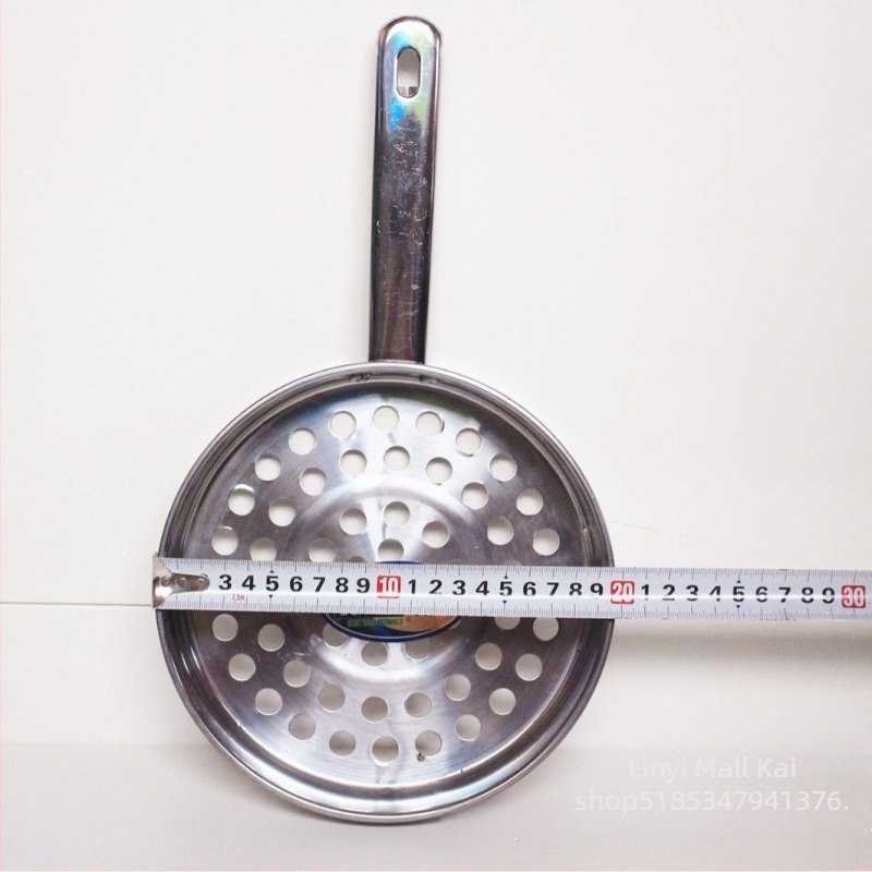 Strecurător din oțel inoxidabil cu fund plat, diametru 22 cm