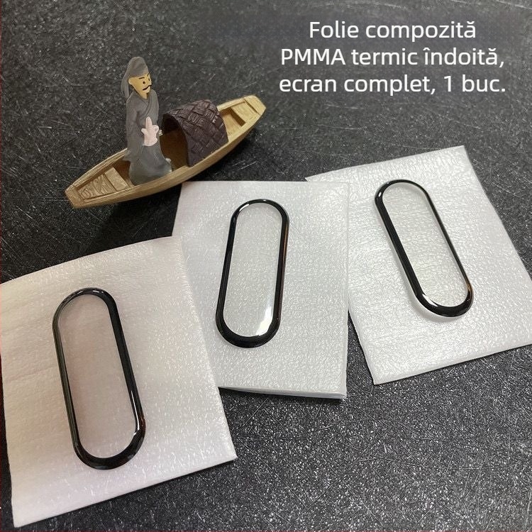 Carcasă protecție integrată cu folie de protecție a ecranului pentru Xiaomi Mi Band 8/9, antiamprentare, ecran complet, PC + sticlă