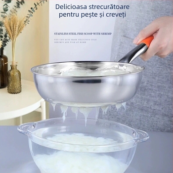 Instrument din oțel inoxidabil, cu formă de pește, pentru pastă de orez și vermicelli, unelte de bucătărie pentru uz casnic