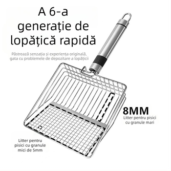 Lopată pentru nisip de pisici din bentonit
