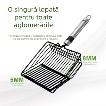 Lopată pentru nisip de pisici din bentonit