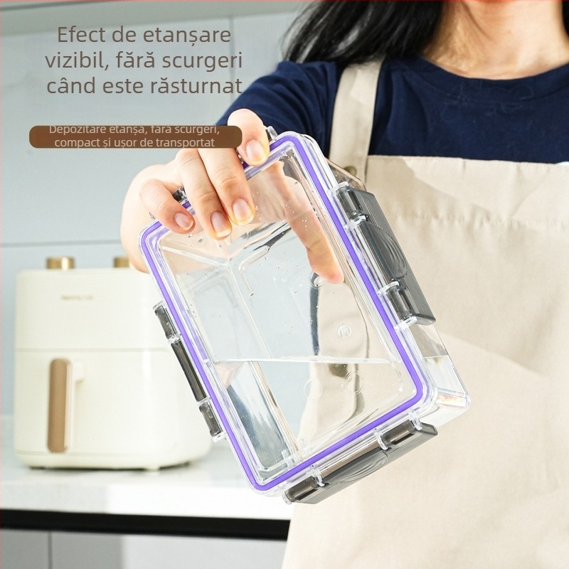 Cutie de depozitare pentru ușa din partea frigiderului – container PET pentru conservarea alimentelor, bucătărie, congelare legume și ouă, design minimalist premium pentru casă