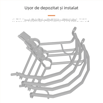 Brdrc Cerc de protecție a elicei DJI Mini 3 Pro — inel protector anti-coliziune și capac pentru palete