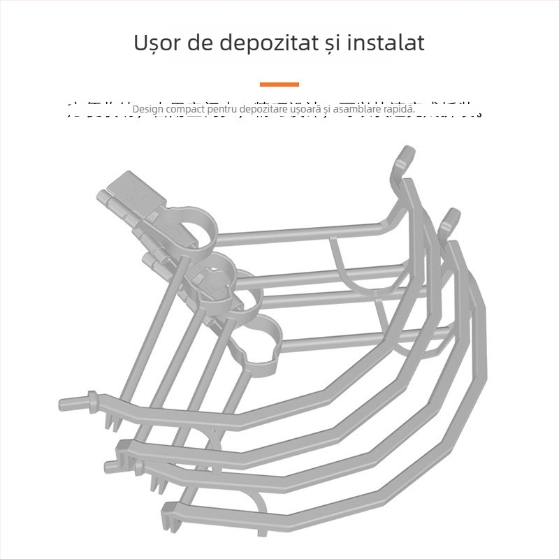 Brdrc Cerc de protecție a elicei DJI Mini 3 Pro — inel protector anti-coliziune și capac pentru palete
