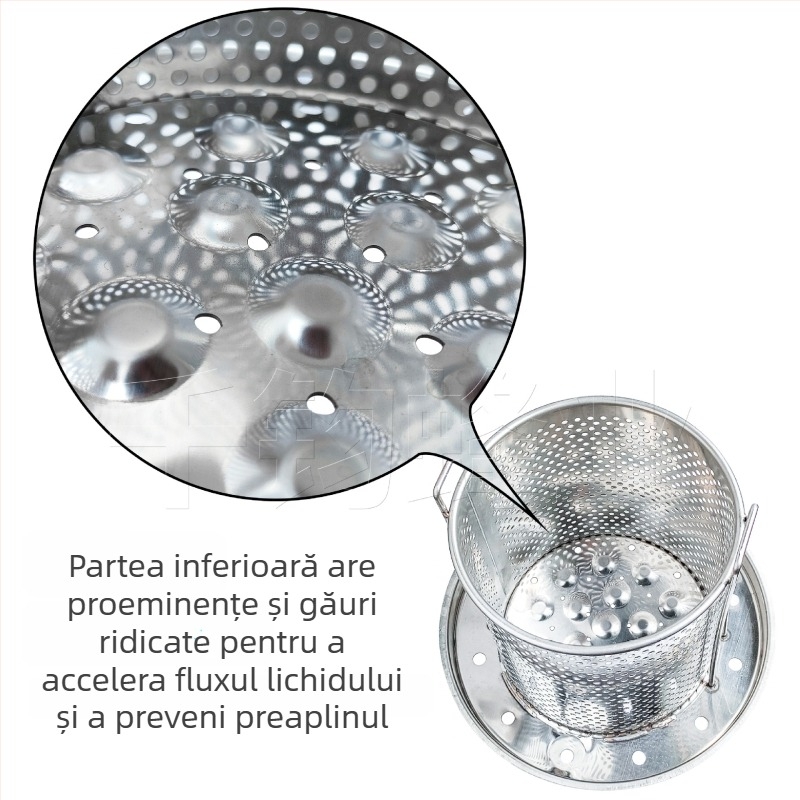 Presă multifuncțională din oțel inoxidabil pentru miere, iaurt, ceară, reziduuri de vin și stoarcerea sucurilor de fructe și legume