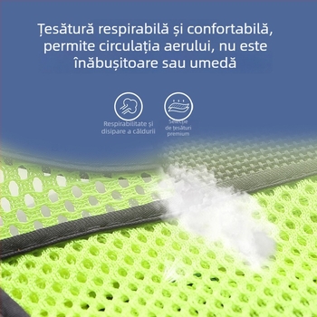 Shengchi Vestă reflectorizantă de siguranță pentru trafic și gestionarea drumurilor — set de opt piese, patrulare nocturnă, geacă multifuncțională