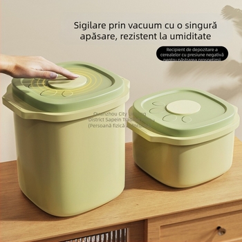 Container pentru hrană de animale de companie, sigilat cu vid, pentru hrană de pisică și câine, rezistent la umezeală și mucegai, protecție împotriva luminii (3L/6L)