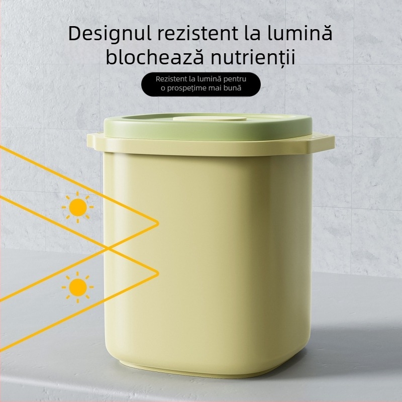Container pentru hrană de animale de companie, sigilat cu vid, pentru hrană de pisică și câine, rezistent la umezeală și mucegai, protecție împotriva luminii (3L/6L)