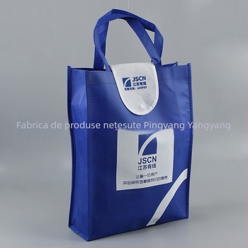 Geantă pliabilă din material nețesut, stil portofel, imprimare logo, personalizabilă