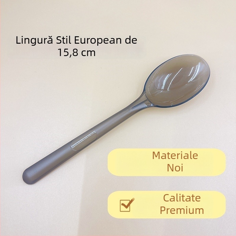 Set de tacâmuri de unică folosință, patru piese: lingură, bețișoare pentru mâncare, scobitoare și șervețet de hârtie