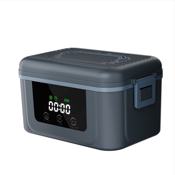Cutie de prânz electrică cu încălzire fără fir, alimentare USB, capacitate 1 L, tavă interioară din oțel inoxidabil, liner detașabil, portabil