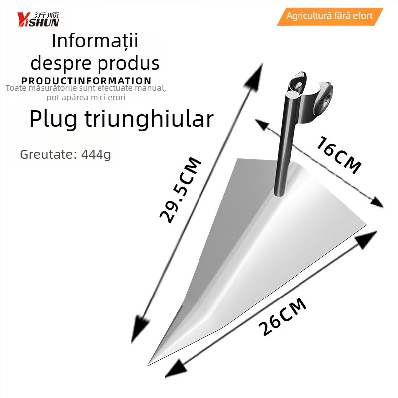 Model nou trei în unu — unealtă multifuncțională cu două roți, asistență de putere pentru îndepărtarea buruienilor și afânarea solului, săpături în șanțuri, curățare teren, plug triunghiular