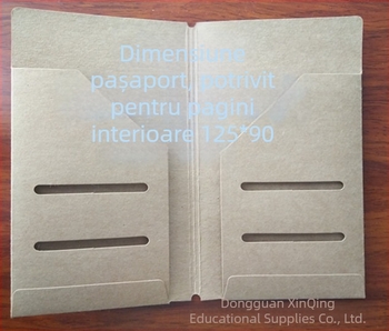 Jurnal de călătorie cu spațiu pentru hârtie kraft și suport pentru carduri – Editie Pașaport / Bagaj de mână
