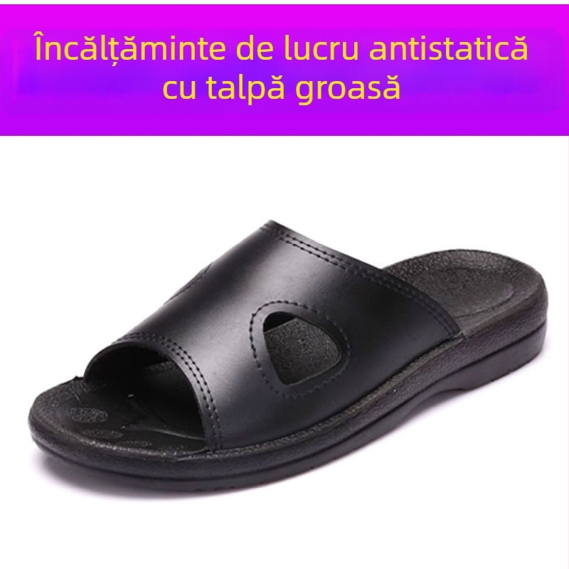 Papuci cu talpă groasă din TPU, antistatice, pentru spații industriale — respirabile, antiderapante, rezistente la uzură, unisex, vară