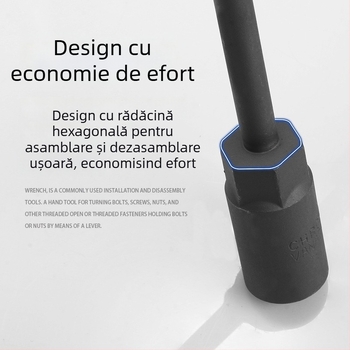 Set de chei cu soclu tip T pentru reparații auto și motociclete, extensie mâner T, cheie hex externă 6-19 mm
