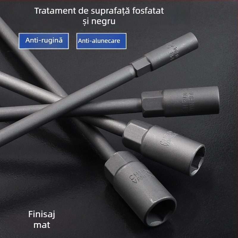 Set de chei cu soclu tip T pentru reparații auto și motociclete, extensie mâner T, cheie hex externă 6-19 mm