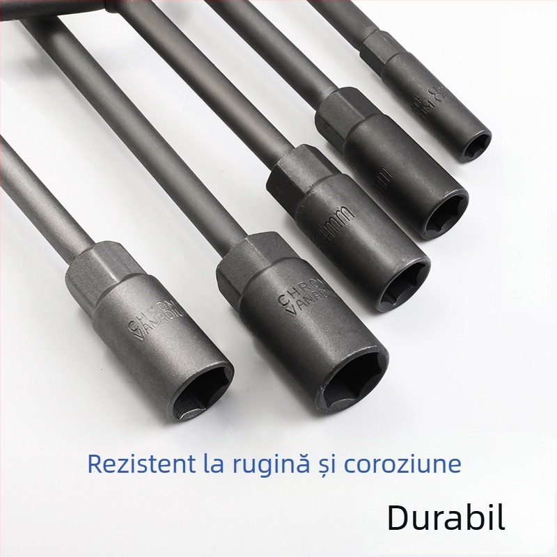 Set de chei cu soclu tip T pentru reparații auto și motociclete, extensie mâner T, cheie hex externă 6-19 mm