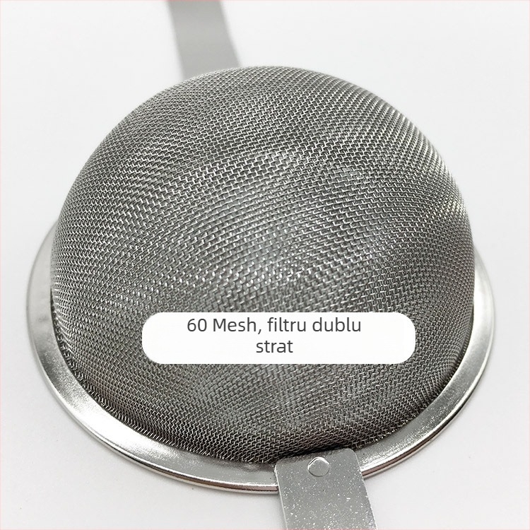Filtru de ceai din oțel inoxidabil 304 cu mâner ciocănit, infuzor metalic pentru ceai, filtru pentru frunze de ceai, separator de ceai, accesorii pentru ceai