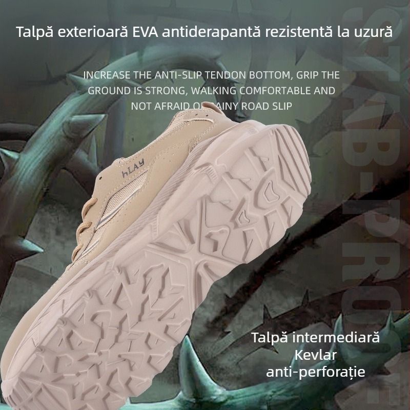 Pantofi de protecție pentru bărbați, vară, cu cataramă inteligentă și izolare de 10 kV pentru electricieni, rezistenți la lovire și perforare, confortabili și respirabili