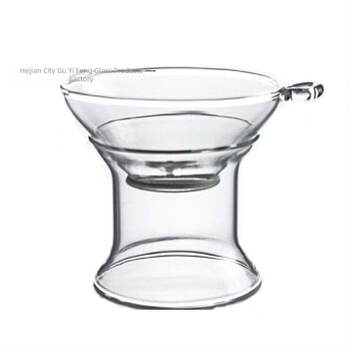 Filtru de ceai din sticlă transparentă pentru frunze de ceai – accesorii pentru set Gongfu
