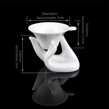 Filtru ceramic alb pentru ceai cu mâna Guanyin pentru set Kung Fu
