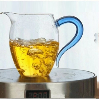 Set Gongfu de ceai din sticlă borosilicată de înaltă rezistență, cu ceainic, ceașcă Gongdao și rezervor de ceai, dimensiune mare