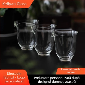Accesorii pentru ceremonia de ceai Kung Fu, divizor izolat pentru prepararea ceaiului la birou, ceașă din sticlă borosilicat transparentă