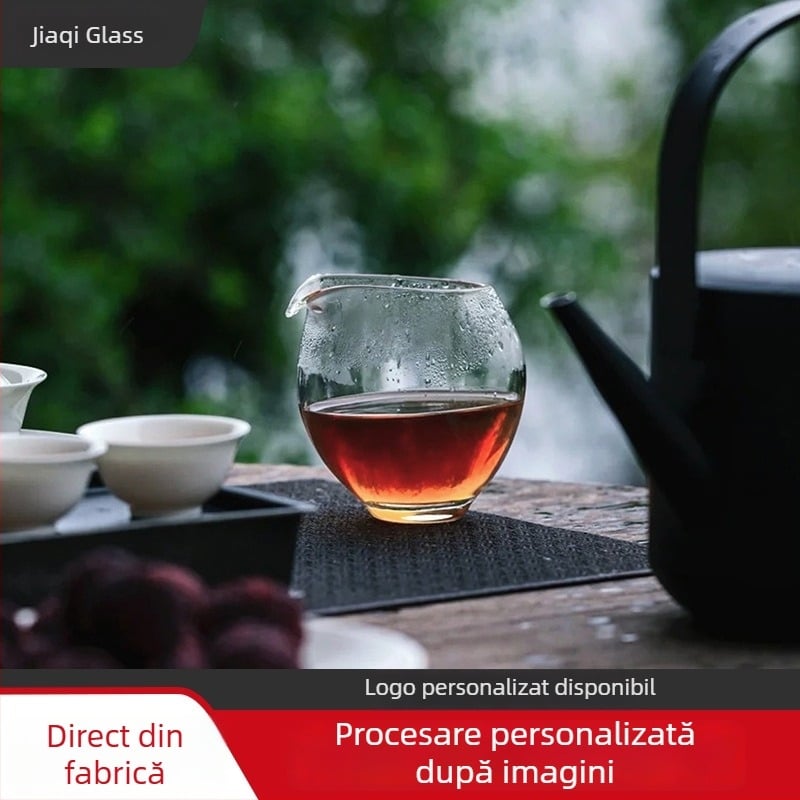 Ceașcă în formă de pasăre pentru uz casnic, sticlă borosilikată de înaltă calitate, rezistentă la căldură, separator de ceai, ceașcă creativă cu cioc de pasăre, set de ceai Kung Fu.
