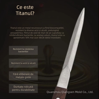 Cuțit Pu'er și ac din titan pur – unealtă integrată pentru deschiderea plăcilor de ceai, accesorii pentru ceremonia ceaiului